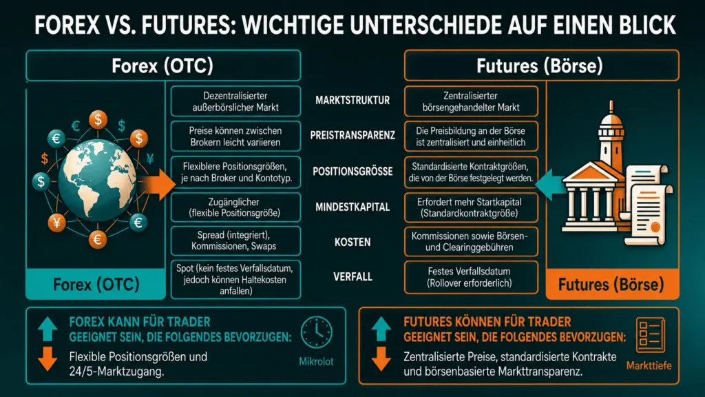 Forex vs Futures key differences