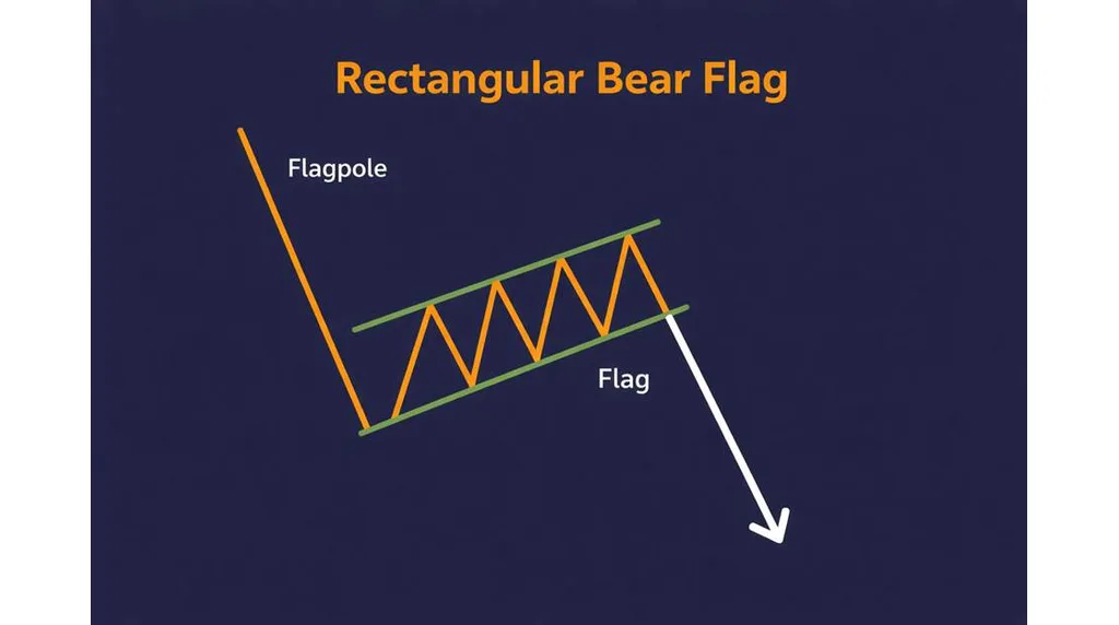 Rectangular bear flag with an upward-sloping consolidation channel Vantage Markets 
