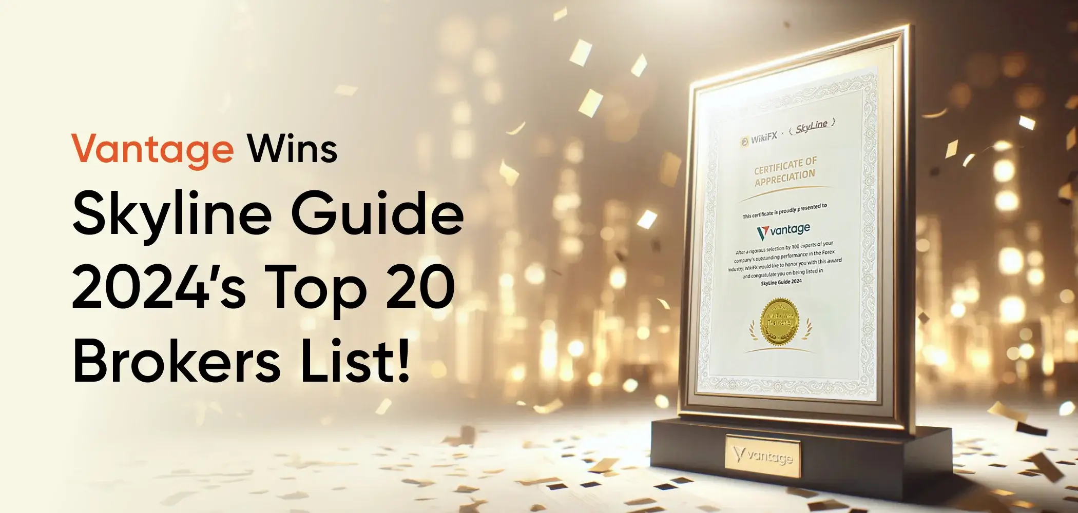 Vantage Markets joins Skyline Guide 2024’s Top 20 brokers – The Forex Industry’s Michelin Guide