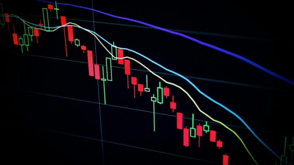 media stocks candlestick chart patterns