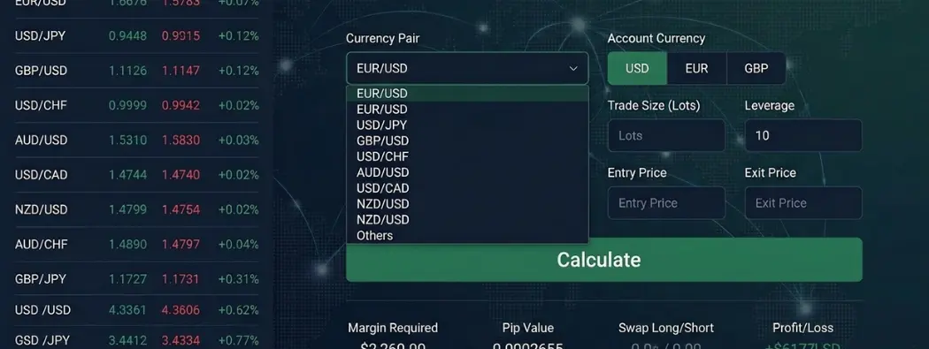How to Calculate Forex Profit and Loss Using a Forex Profit Calculator