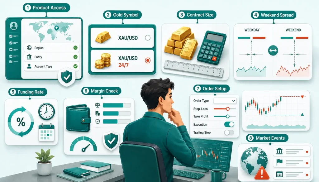 eight-step 247XAUUSD trading infographic