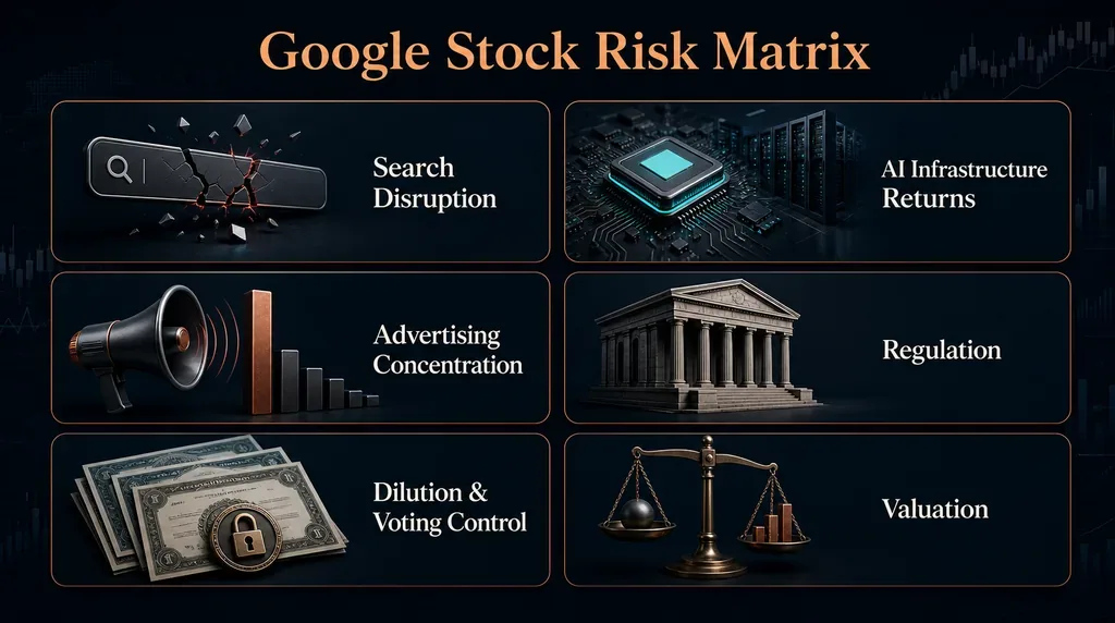 Main risks affecting Alphabet and GOOGL stock Vantage Markets