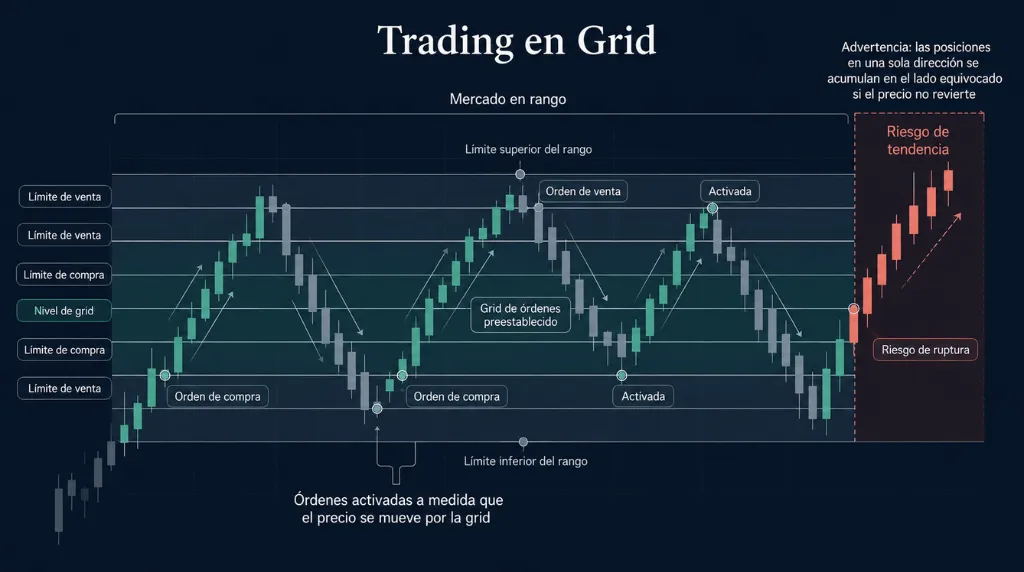Figura 4 — Ejemplo de Grid Trading en Vantage Markets
