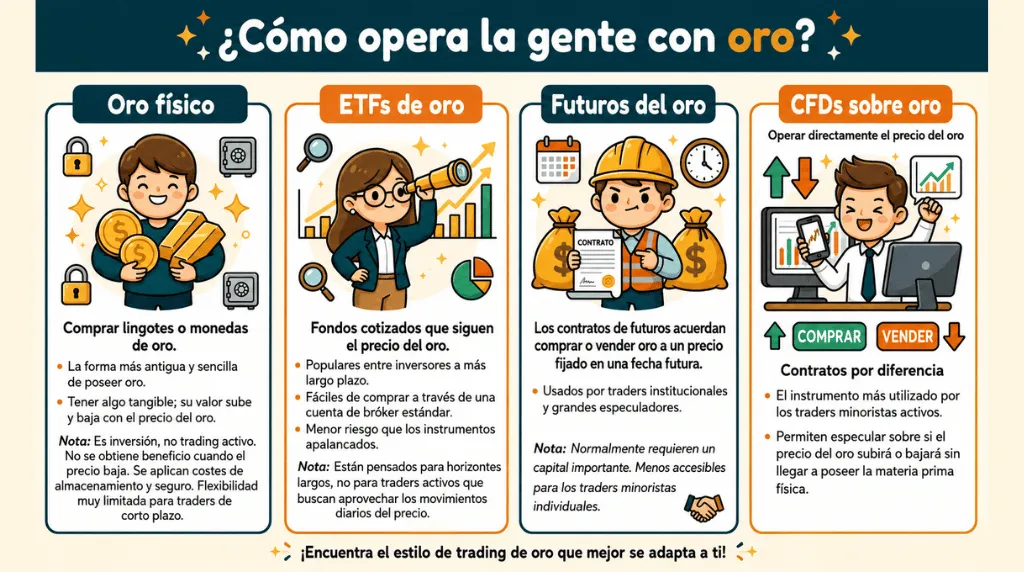 ¿Cómo opera la gente con oro? Vantage Markets