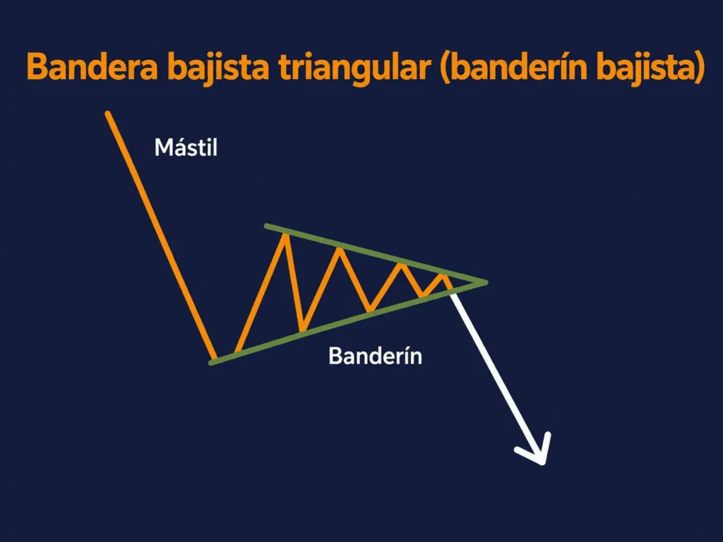 Bandera triangular con diseño de oso de Vantage Markets
