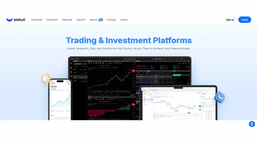 screenshot of webull trading platform for best day trading platforms