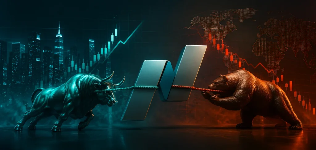 Nasdaq 100 index bull and bear