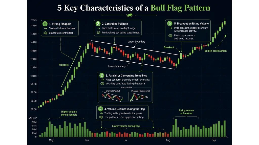 5 Key Characteristics of the Bull Flag Pattern