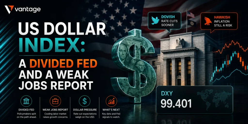 Us dollar index: A Divided Fed and a Weak Jobs Report